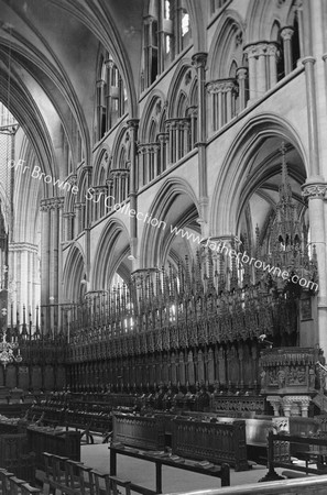 CHOIR STALLS FROM N.SIDE